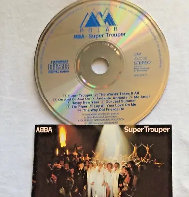 ⭐️ BLUE Silver Polar POLCD 322 ABBA Super Trouper  SWEDEN Release 1983 Like New • £40.32