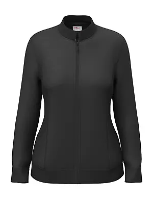 Ladies Zip Front Nursing Scrub Warmup Jacket 4 Colors Sizes XS S M L XL 2XL • $25.99