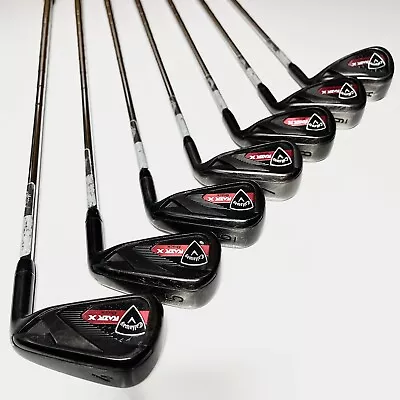 Callaway Razr X Black Iron Set 4-9 AW Right Handed Stiff Flex Steel Shafts • $309.99