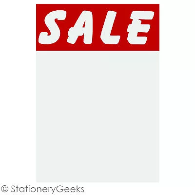 £1.99 • Buy 24 SALE Cards 6x4” Price Tickets Label Discount Shop Pricing Sign Tag Market UK