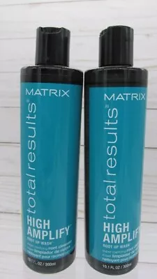 Lot Of 2 Matrix Total Results High Amplify Root Up Wash 10.1 Oz Shampoo • $16.95