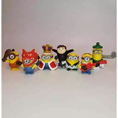 Lot Of 7 Despicable Me Minions Mcdonald's Happy Meal Toys 2019 2  Plastic  • $12