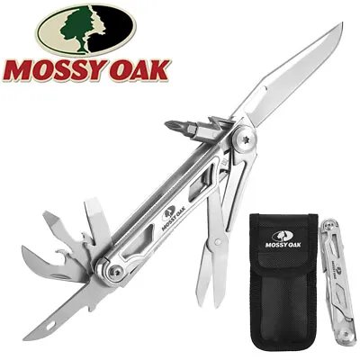Mossy Oak 12-in-1 Multitool Pocket Knife Stainless Steel Multitool Pockets Knife • $24.99