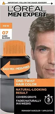 2 L'Oreal Men Expert One-Twist Hair Color Permanent Dye Dark Blonde 07 • $9.95