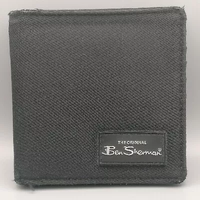 Ben Sherman Mens Credit Card Money Wallet In Black Fabric Bifold  • £11