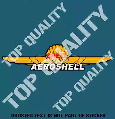 VINTAGE SHELL AEROSHELL OIL Decal Sticker Vintage Retro Mancave Hot Rod Stickers • $3.91