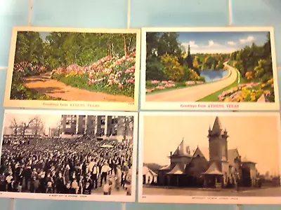 Vintage Athens Texas  4 Postcards • $6