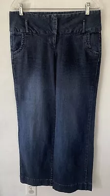 Vintage Elle Denim Blue Jeans Baggy Straight Leg Women’s Size 8 • $14.99