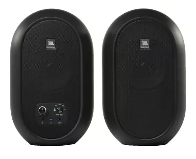 JBL 104-BT Black Powered Monitor Desktop Active Speaker Pair W/ Bluetooth (Pair) • $119.99