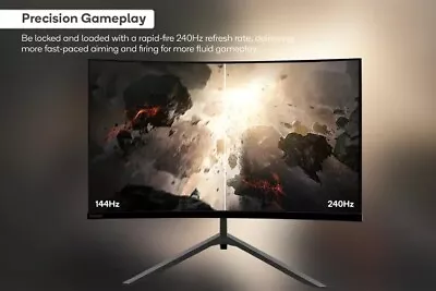 $349 • Buy 32  Curved FreeSync Gaming Monitor Full HD 240hz (1920 X 1080) 