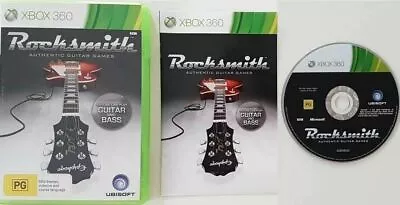 Mint Disc Xbox 360 Rocksmith Authentic Guitar Games - Inc Manual • $12.90