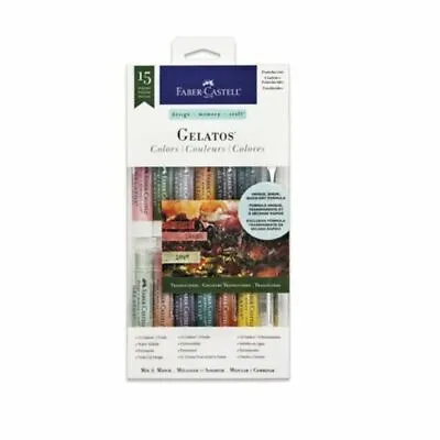 Faber Castell Gelatos Mix & Match 15 Pieces Water-soluble Crayons - Translucents • $93.37