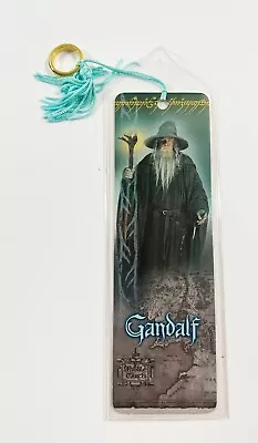 Rare Lord Of The Rings Bookmark 2001 Gandalf - Ring Tassel - 7 1/4 X 2  1/4  • £19.27