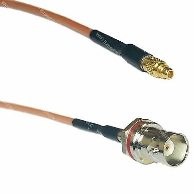 USA-CA RGU178 MMCX MALE To BNC FEMALE SM BULKHEAD Coaxial RF Pigtail Cable • $8.99