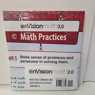 EnVision MATH 2.0 COMMON CORE MATH PRACTICE POSTERS / GR 4 -Brand New/Sealed • $13.99