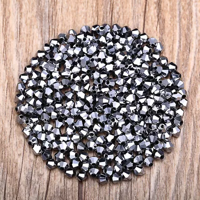 $1.48 • Buy 200pcs 2mm Glass Crystal Bicone Beads Loose Beads DIY Jewelry Make #5301 