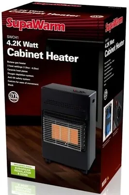 SupaWarm 3 Heat Settings Portable Butane Calor Gas Space Cabinet Heater - 4.2k • £95