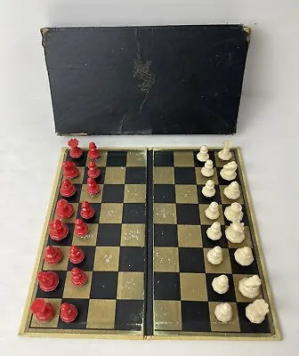 Vintage Drueke Remotrol Magnetic Chess Set -Original Box & All Pieces!  • $29.93