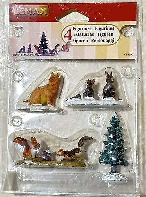 Vintage Lemax Village Collection 2001 Woodland Animals Set Of 4 Figurines New • $14.50