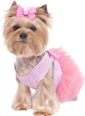 Lace Dress Dog Puppy Teacup Pet Apparel Clothes For Yorkie Maltese Kitten Small • $4.99