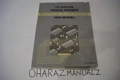 2000 TOYOTA Highlander Electrical Wiring Diagram Repair Manual OEM • $38.70