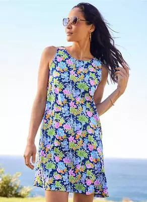 Disney Lilly Pulitzer Kristen Navy Swing Dress 2024 Size Large NWT • $179.99