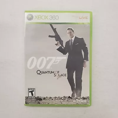 James Bond 007 Quantum Of Solace Microsoft Xbox 360 Free Fast Shipping  • $9.99