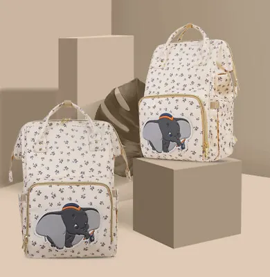 DISNEY Large Capacity USB Heated Waterproof Maternity Bag Bottle Feeding Storage • £41.99