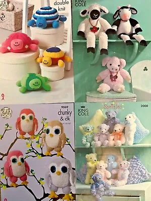 Teddy Animals Toys. Knitting Pattern. Assorted Toys. Used. • £2.75