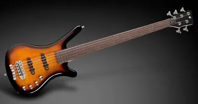 Warwick RockBass Corvette Classic 5-String - Almond Sunburst Transparent High P • $1249