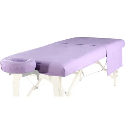 NEW MASSAGE TABLE DLX BRUSHED FLANNEL 3pc SHEET SET-FITTED FLAT & FACE COVER -P • $24.96