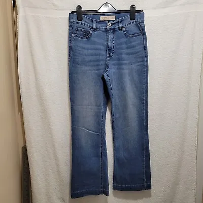 Simply Be Jeans Womens Size 12 Regular Leg Blue Light Wash Bootcut 24/7 FLAW • £11.99