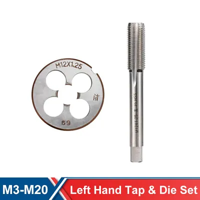 £14.99 • Buy Left Hand M3-M16 Machine Metric Tap And Die HSS Steel Taper Thread Tap Drills
