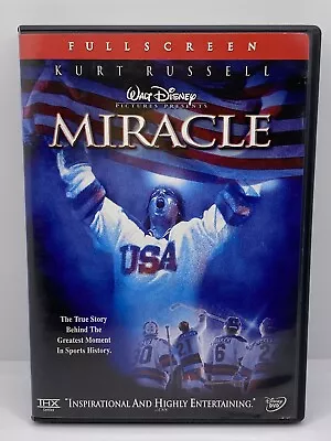Walt Disney's MIRACLE 2-Disc DVD Full Screen Movie Kurt Russell Hockey Sports • $6.01