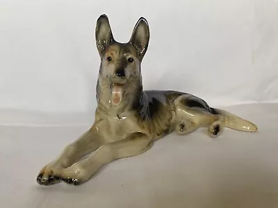 German Shepherd Figurine Cortendorf West Germany Porcelain • £25