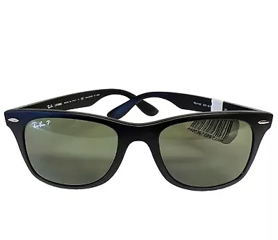 Ray-Ban RB 4195 601S/9A Wayfarer Liteforce Sunglasses Black Green Polarized Lens • $108.50