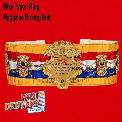 Mike Tyson The Ring Magazine World Heavyweight Boxing Belt  Adult Size • $139