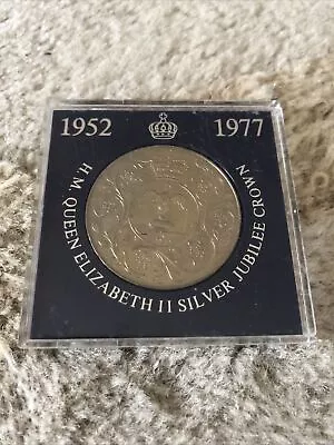 1977 Queen Elizabeth Ii Silver Jubilee Crown Coin In Tsb Presentation Case • £4.95