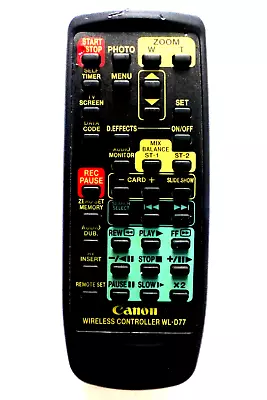 CANON CAMCORDER REMOTE CONTROL WL-D77 For XM2 • £9.99