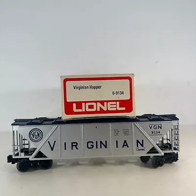 Lionel 6-9134 O Gauge Virginian VGN Silver 4-Bay Covered Hopper Freight Car • $10.99