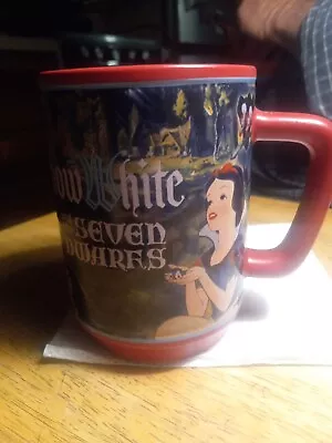 SNOW WHITE AND THE SEVEN DWARFS Disney Store Movie Moments Mug Red Coffee Tea  • $25