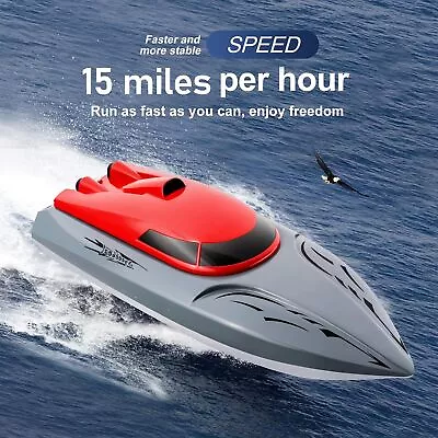 4 Channel Speed RC Boats 2.4 GHZ Remote Control Boat 15mph For Adult And Kid • $25.49