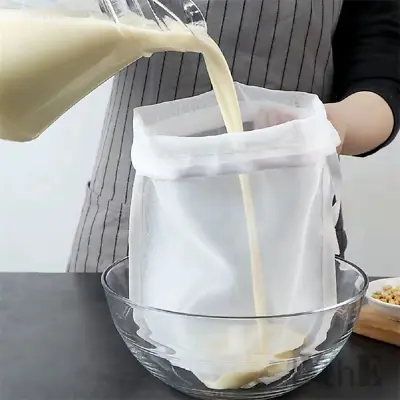 Food Grade Soy Milk Filter Bags 200 Micron 20*30CM Fine Mesh Bag Milk Filter Ba • $11.06