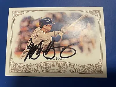 MICHAEL YOUNG Signed 2012 Topps Allen & Ginter Card Texas Rangers Autograph • $18.95