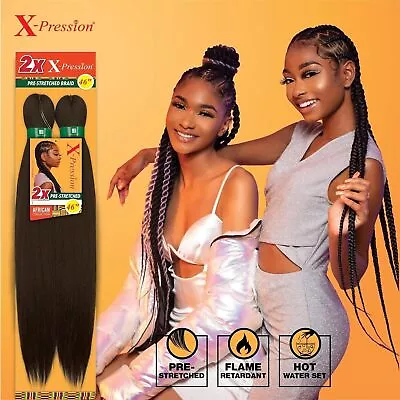 XPRESSION Braids  46   Lagos Pre-stretched  Expression For Braiding ORIGINAL NEW • £5.79