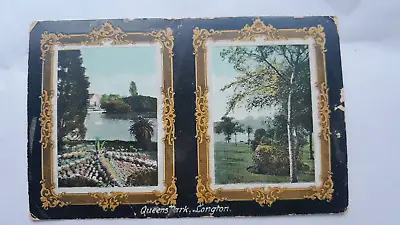 Antique PostcarQueen's ParkLongtonStaffordshire1920sunposted • £11.88