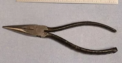 CRESCENT TOOL CO. 654-6 Needle Nose Pliers CRESTOLOY Made In USA Vintage • $7