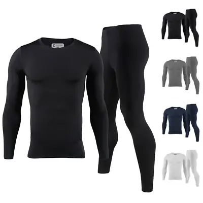 Mens Ultra Soft Fleece Lined Thermal Top & Bottom Long John Underwear Set • $24.99