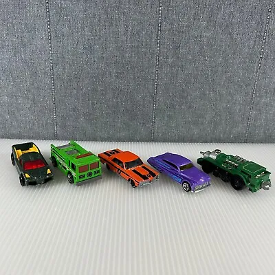 Hot Wheels Lot Of Different Diecast Plastic Cars Mobile Vehicle Mattel D4-07 • $5