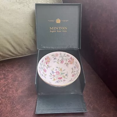 Minton Bone China - Haddon Hall - 14cm Dia Footed Serving Bowl - Boxed • £19.99